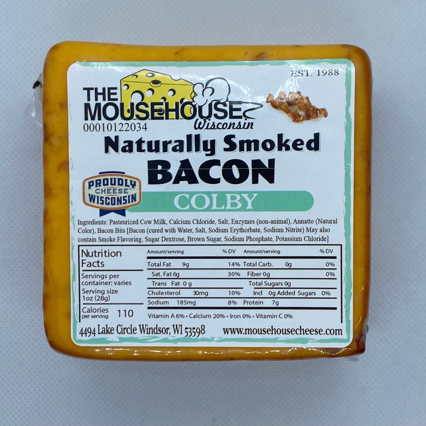 Mousehouse Cheesehaus Smoked Bacon Colby - Angler's Pro Tackle & Outdoors