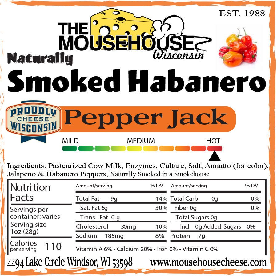 Mousehouse Cheesehaus Smoked Habanero Pepper Jack - Angler's Pro Tackle & Outdoors