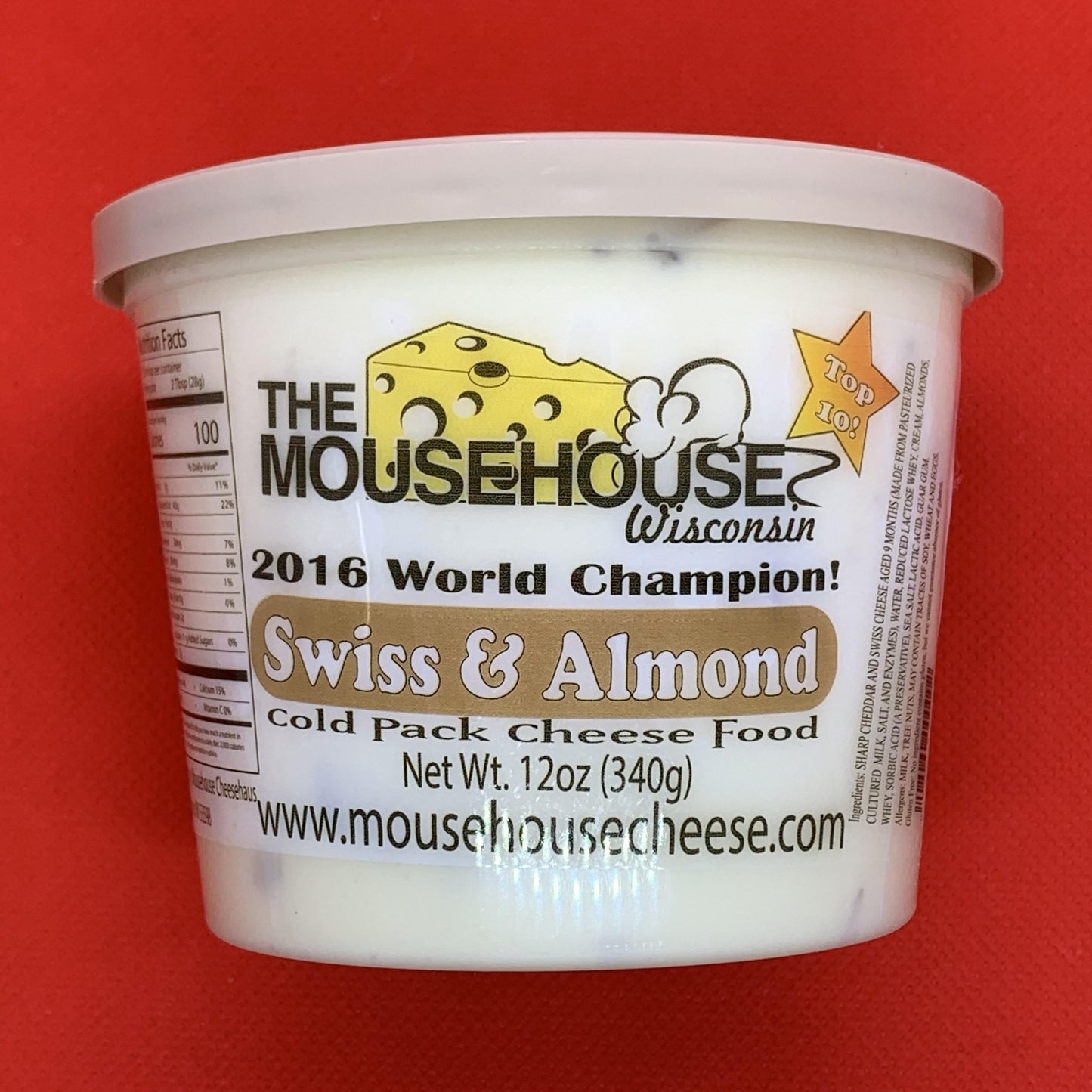 Mousehouse Cheesehaus Swiss & Almond Cheddar Spread, 12 oz - Angler's Pro Tackle & Outdoors