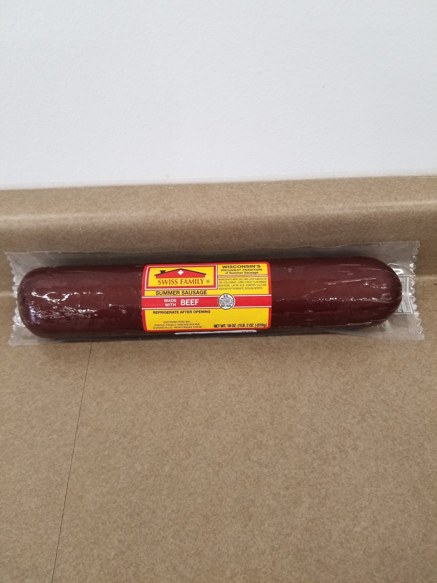 Mousehouse Cheesehaus Swiss Family Beef Summer Sausage, 18oz - Angler's Pro Tackle & Outdoors