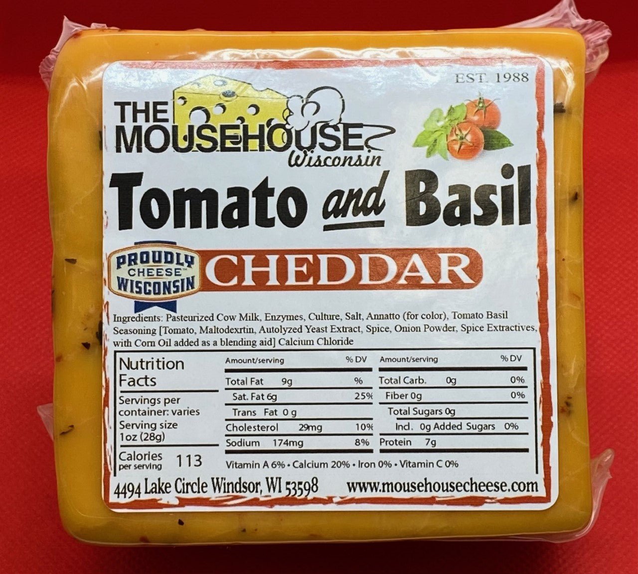 Mousehouse Cheesehaus Tomato & Basil Cheddar - Angler's Pro Tackle & Outdoors