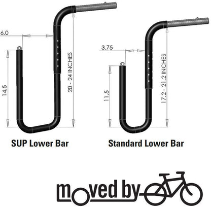 Moved By Bikes SUP Lower Bar Set - Angler's Pro Tackle & Outdoors