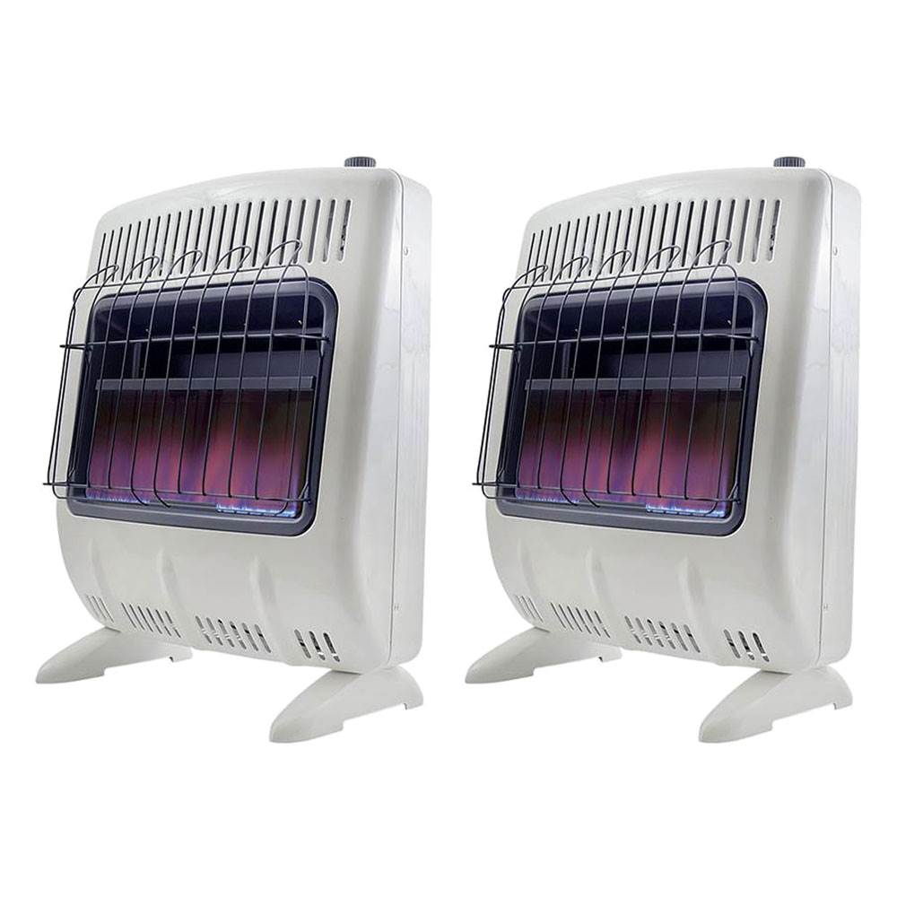 Mr. Heater 20000 BTU Vent Free Natural Gas Indoor Outdoor Space Heater (2 Pack) - Angler's Pro Tackle & Outdoors