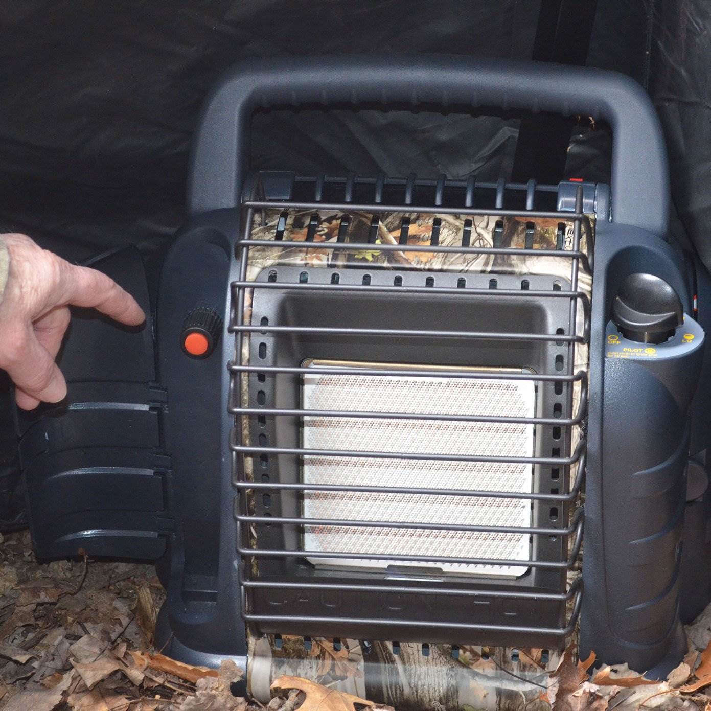 Mr. Heater MH12B 12000 BTU Hunting Buddy Portable Propane Gas Heater, Camo - Angler's Pro Tackle & Outdoors