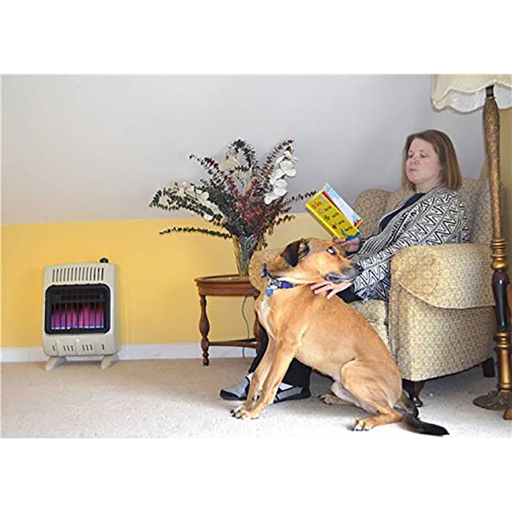 Mr. Heater Vent Free 10,000 BTU Blue Flame Multi Indoor Safe Propane Heater, Tan - Angler's Pro Tackle & Outdoors