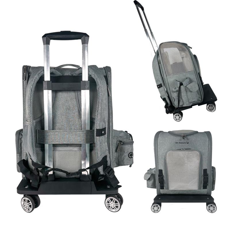 Mr. Peanut's Pet Carrier/Luggage Bag Spinner Wheelbase Luggage Cart - Angler's Pro Tackle & Outdoors