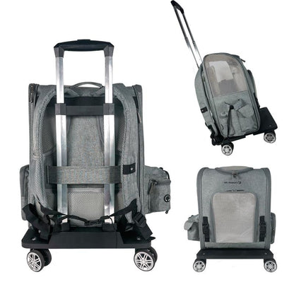 Mr. Peanut's Pet Carrier/Luggage Bag Spinner Wheelbase Luggage Cart - Angler's Pro Tackle & Outdoors