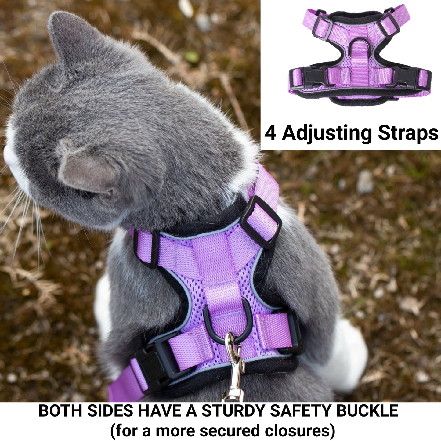 Mr. Peanut's PurrTrek Reflective Cat Harness with Matching Leash - Angler's Pro Tackle & Outdoors