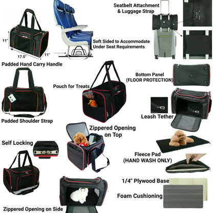 Mr. Peanut's Silver Series Airline Capable Soft Sided Pet Carrier - Angler's Pro Tackle & Outdoors