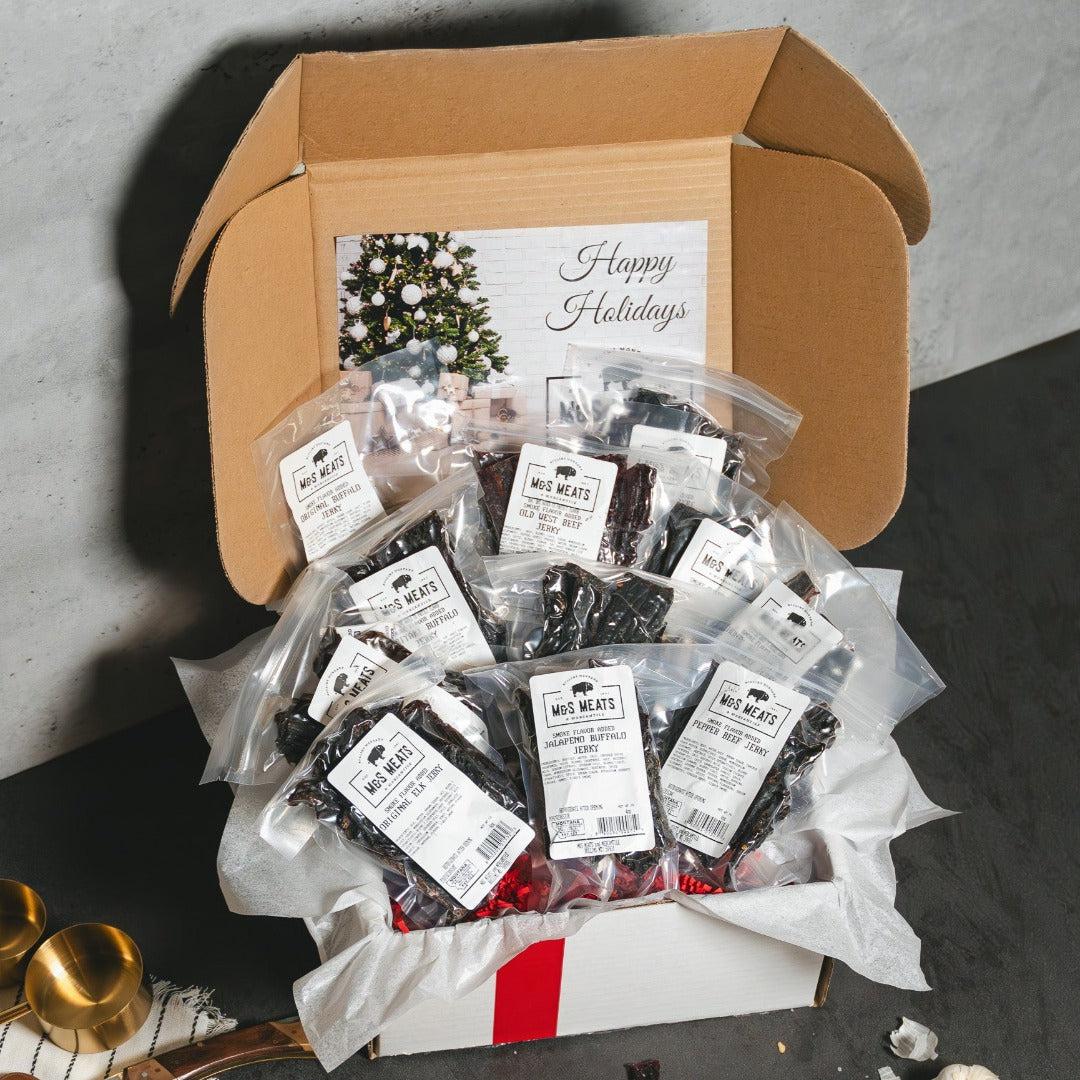 M&S Meats Montana Gift Box:The Jerky Sampler - You Deserve It All! - Angler's Pro Tackle & Outdoors
