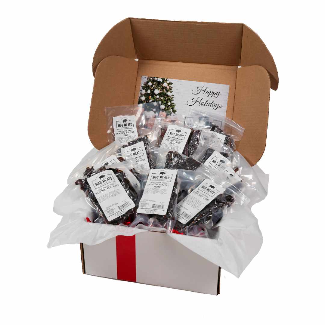 M&S Meats Montana Gift Box:The Jerky Sampler - You Deserve It All! - Angler's Pro Tackle & Outdoors