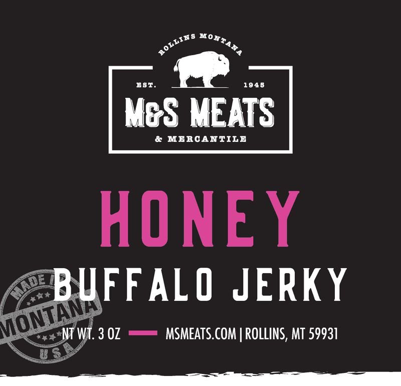 M&S Meats Montana Honey Buffalo Jerky - Angler's Pro Tackle & Outdoors