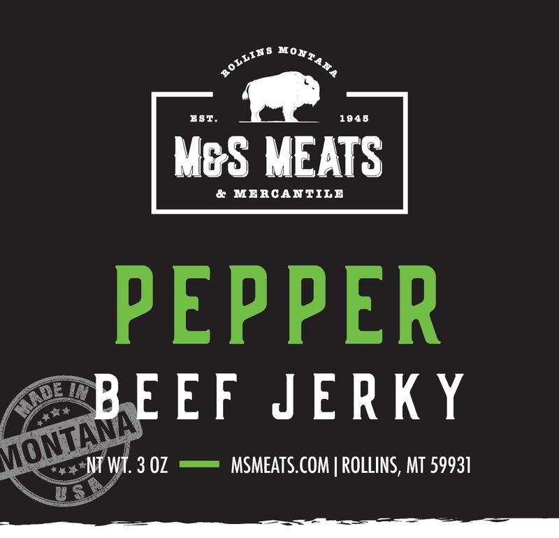 M&S Meats Montana Pepper Beef Jerky - Angler's Pro Tackle & Outdoors