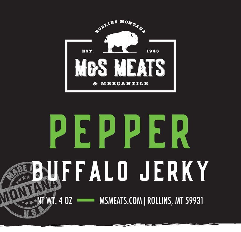 M&S Meats Montana Pepper Buffalo Jerky - Angler's Pro Tackle & Outdoors