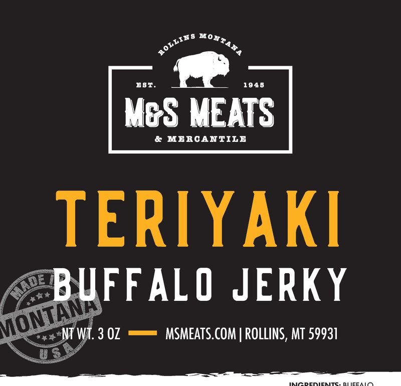 M&S Meats Montana Teriyaki Buffalo Jerky - Angler's Pro Tackle & Outdoors