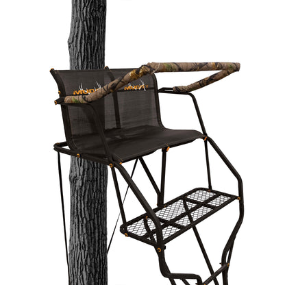 Muddy Heavy Duty Treestand Droptine 2 Person Outdoor Ladder Stand for Hunting - Angler's Pro Tackle & Outdoors