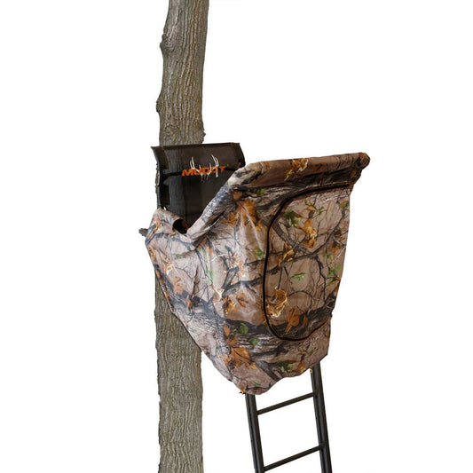 Muddy MLS1550B The Skybox 20 Foot 1 Person Hunting Tree Stand with Blind Kit - Angler's Pro Tackle & Outdoors