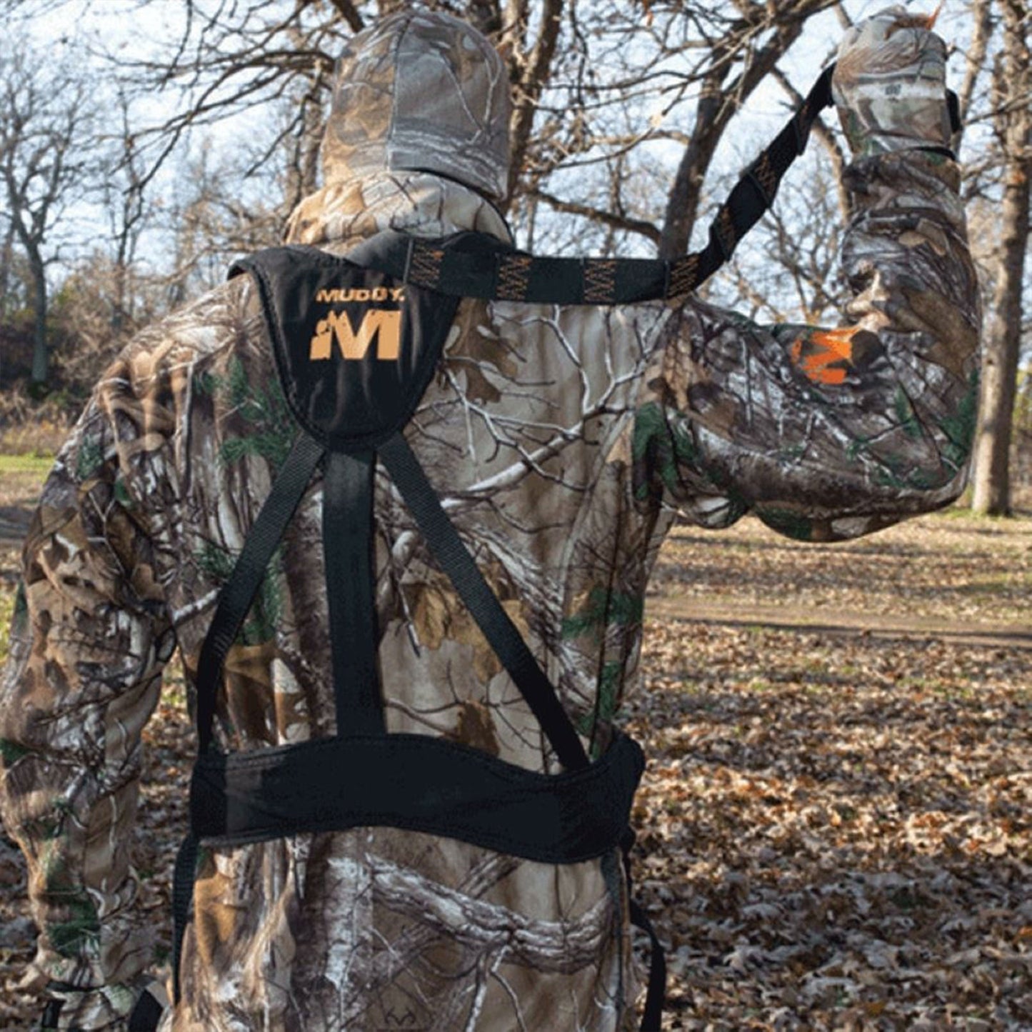 Muddy Outdoors Magnum Pro Padded Adjustable Treestand Harness System, Black - Angler's Pro Tackle & Outdoors