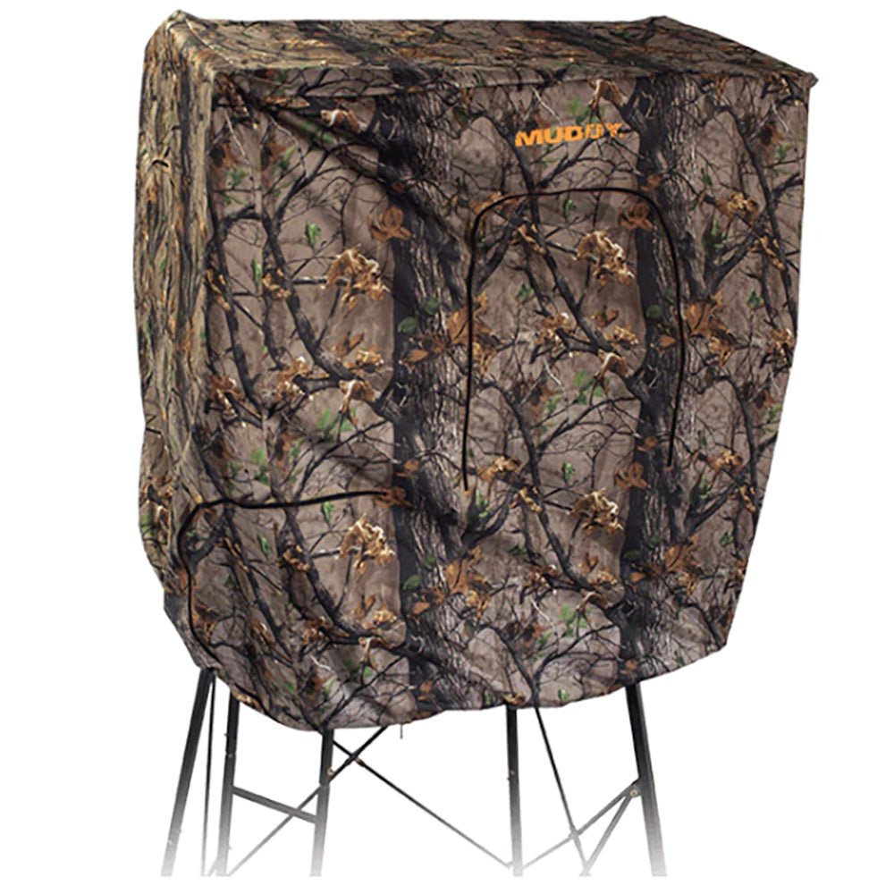 Muddy Steel 7 Foot Tall Quad Pod Blind Kit Roof Enclosure with Windows, (2 Pack) - Angler's Pro Tackle & Outdoors