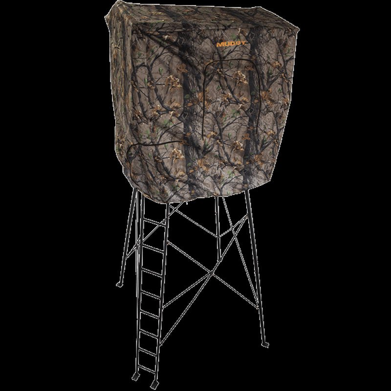 Muddy Steel 7 Foot Tall Quad Pod Blind Kit Roof Enclosure with Windows, (2 Pack) - Angler's Pro Tackle & Outdoors