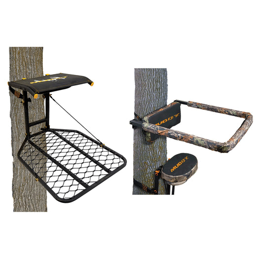 Muddy The Boss Hang On Hunting Tree Stand Platform & Flip Up Shooting Rail Rest - Angler's Pro Tackle & Outdoors