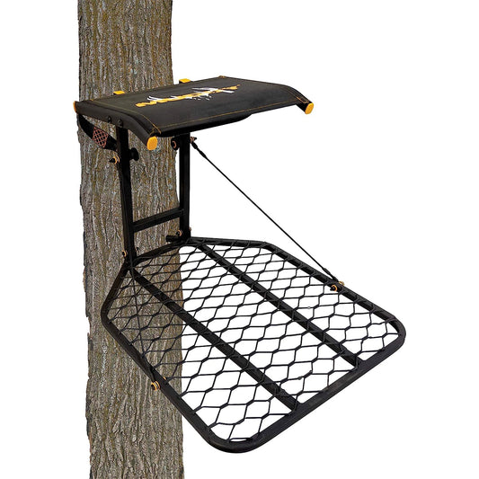 Muddy The Boss Wide Stance Hang On 1 Person Deer Hunting Tree Stand Platform - Angler's Pro Tackle & Outdoors