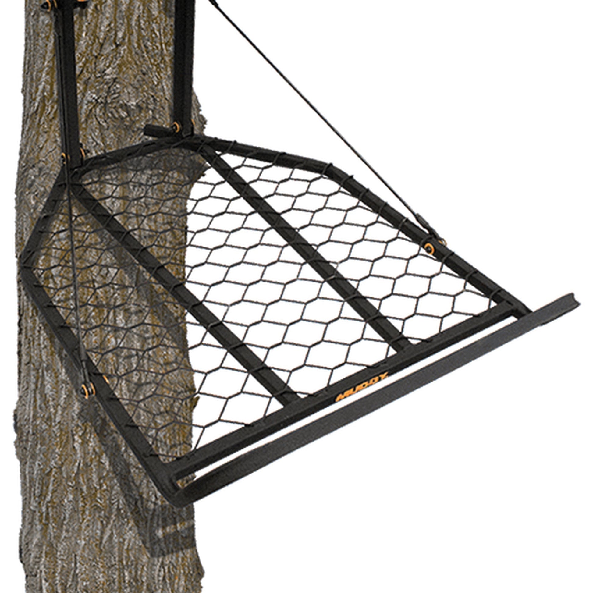 Muddy The Boss XL Hang On Hunting Tree Stand and Flip Up Shooting Rail Rest - Angler's Pro Tackle & Outdoors