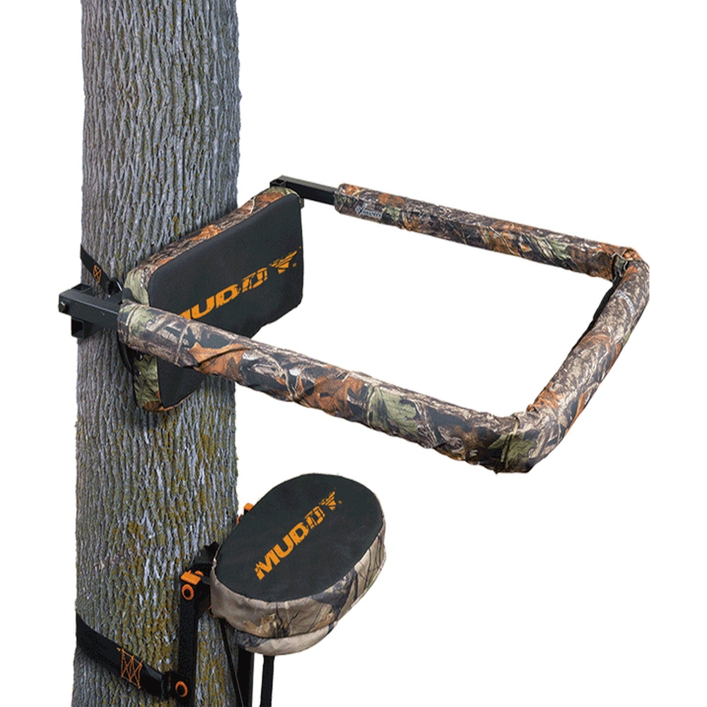 Muddy The Boss XL Hang On Hunting Tree Stand and Flip Up Shooting Rail Rest - Angler's Pro Tackle & Outdoors