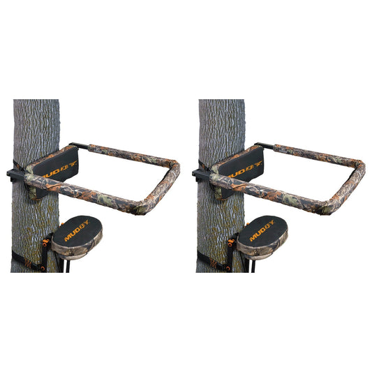 Muddy Universal Hunting Tree Stand Reliable Flip Up Shooting Rail Rest (2 Pack) - Angler's Pro Tackle & Outdoors