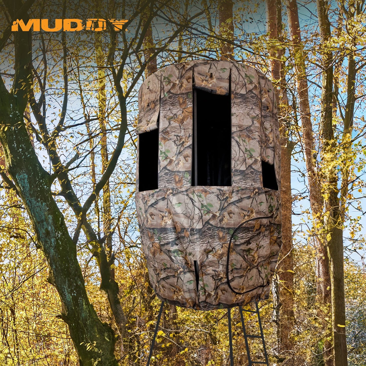 Muddy MUD-MTA3000-RK Liberty Tripod Stand Hunting Blind Enclosure with Windows