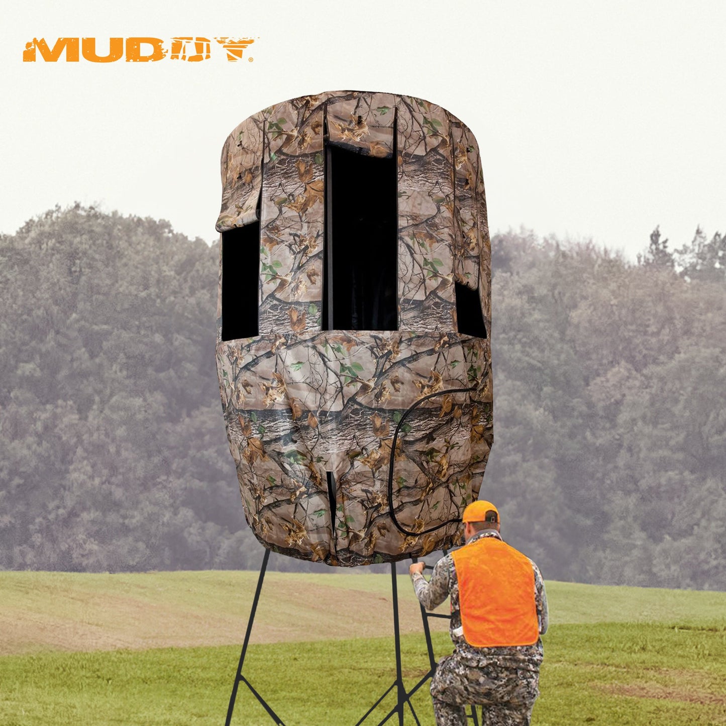 Muddy MUD-MTA3000-RK Liberty Tripod Stand Hunting Blind Enclosure with Windows