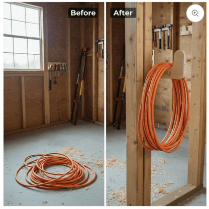 HangThis Up - Utility Organizers, Yard tool organizer, Shed Organization, Yard tool rack