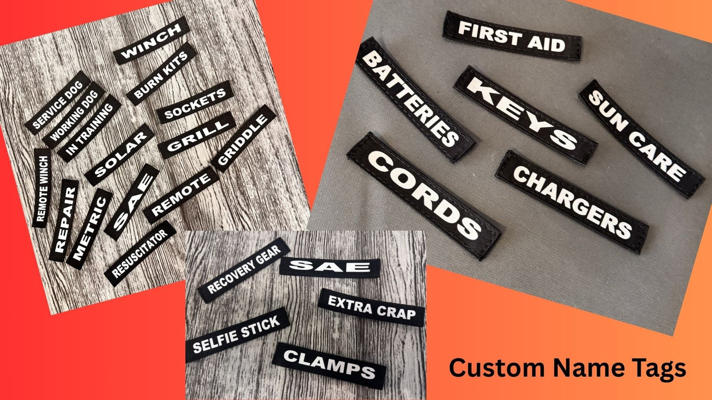 Overland Gear Guy Custom Velcro Name Tags