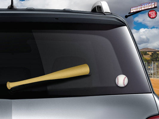 Natural Baseball Bat WiperTags with Ball Decal - Angler's Pro Tackle & Outdoors