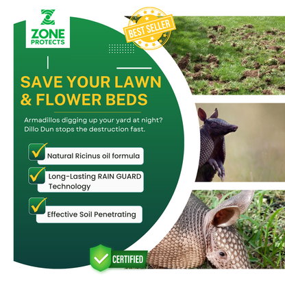 Zone Protects Dillo Dun Armadillo Repellent
