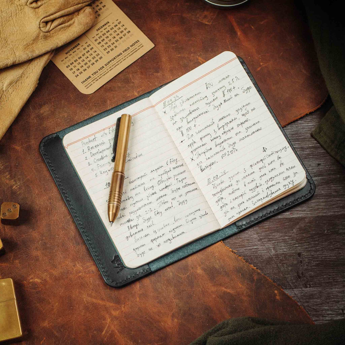 Pirate Goods Field Notes Cover - Navigator | Leather Journal Holder | EDC