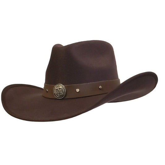 Gone Country NAVY HEROES BROWN COTTON