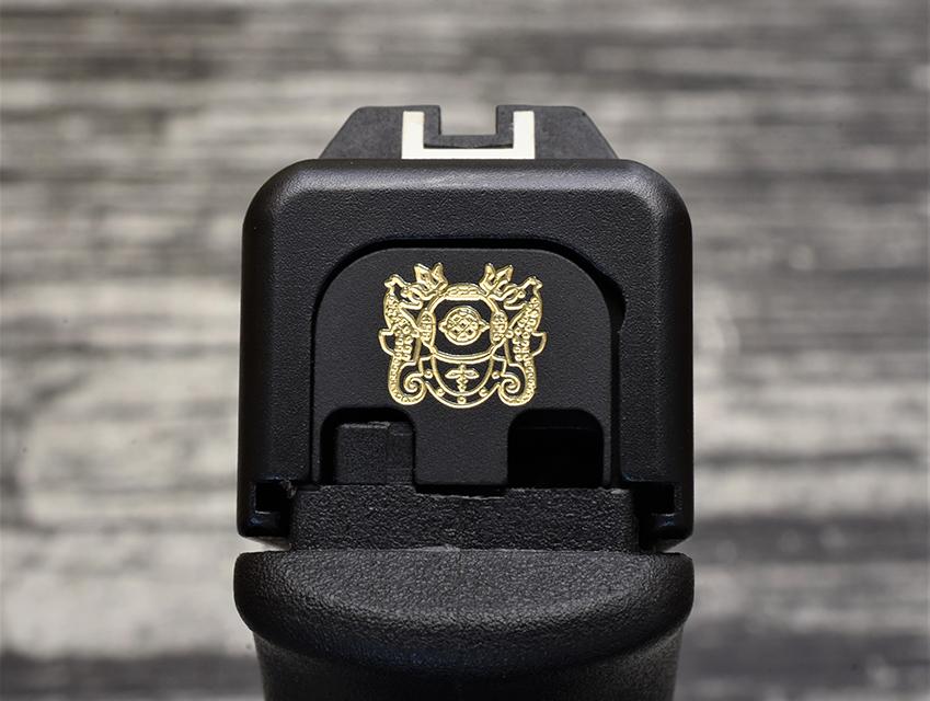 Milspin Custom Engraved NAVY Glock Slide Back Plates (Most Popular)