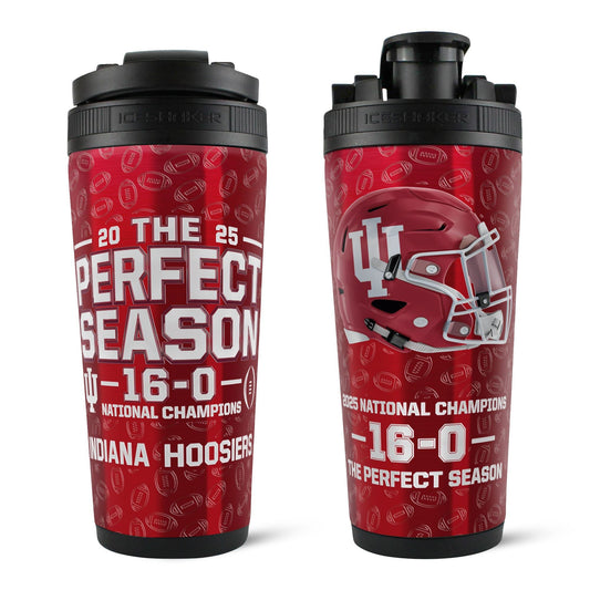 NCAA Indiana Hoosiers 2025 The Perfect Season 16 - 0 4D 26oz Ice Shaker - Angler's Pro Tackle & Outdoors