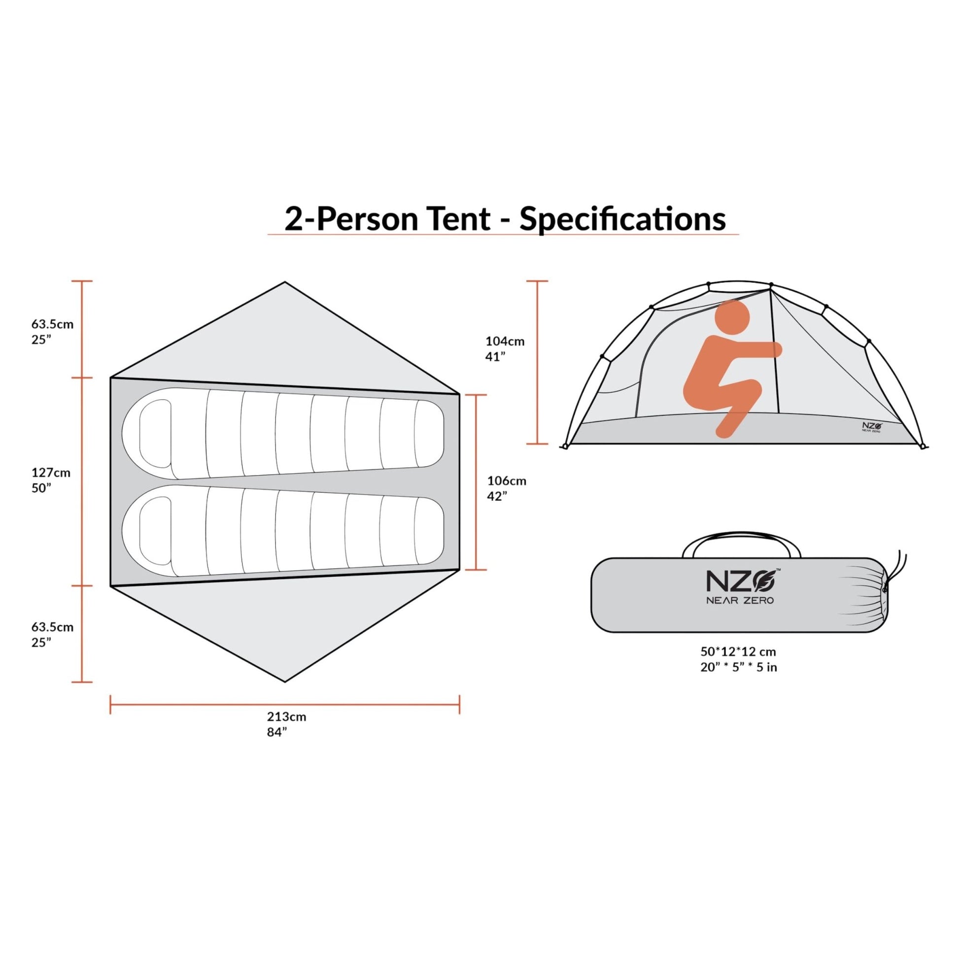 Near Zero 2 - Person Backpacking Tent - Angler's Pro Tackle & Outdoors