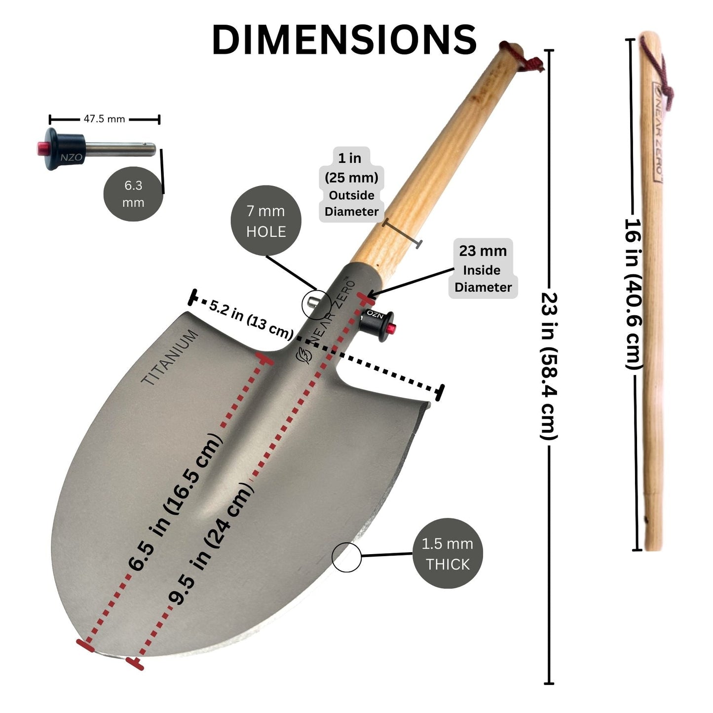 Near Zero Titanium Shovel - Angler's Pro Tackle & Outdoors