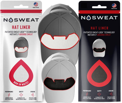 NoSweat Hat Liners - Patented SweatLock™ For All Hat Types