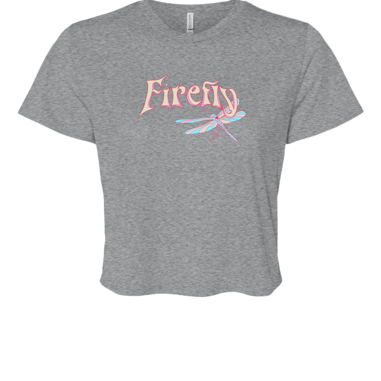 Liebe Skateboards Firefly Women’s Flowy Cropped T-Shirt