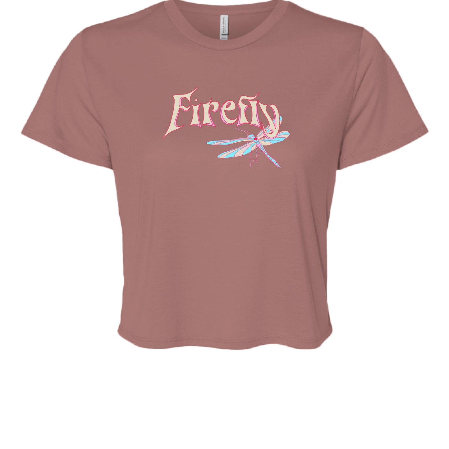 Liebe Skateboards Firefly Women’s Flowy Cropped T-Shirt