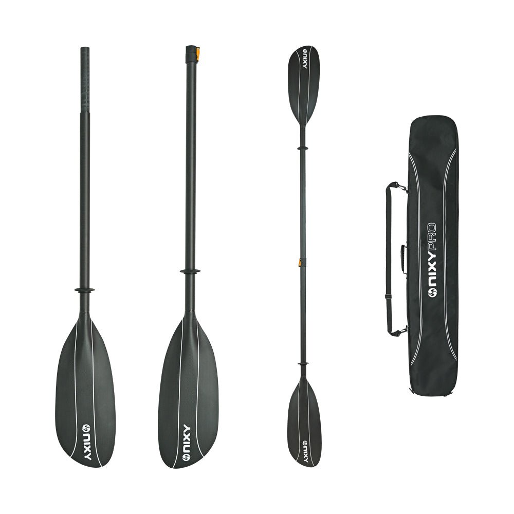 NIXY - 2 Piece Kayak 100% Carbon Fiber Pro Paddle - Angler's Pro Tackle & Outdoors
