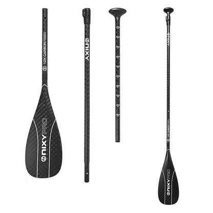NIXY 3 - Piece Adjustable 100% 12K Carbon Fiber SUP Pro Paddle - Angler's Pro Tackle & Outdoors