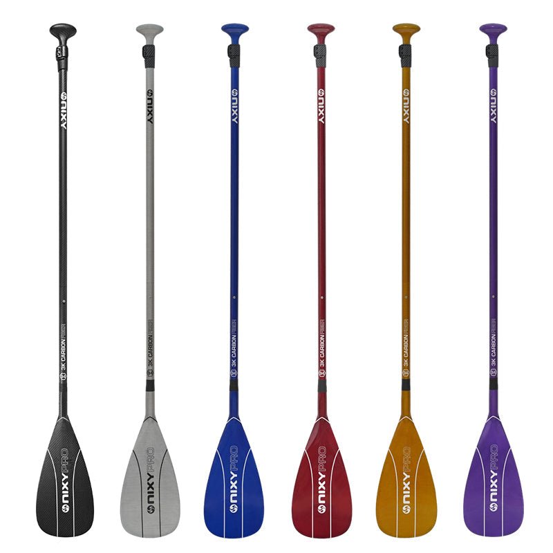 NIXY 3 - Piece Adjustable 100% 3K Color Carbon Fiber SUP Pro Paddle - Angler's Pro Tackle & Outdoors