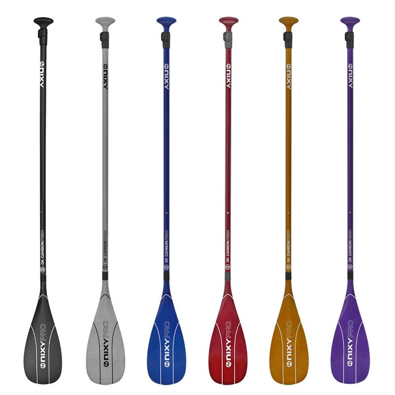 NIXY 3 - Piece Adjustable 100% 3K Color Carbon Fiber SUP Pro Paddle - Angler's Pro Tackle & Outdoors
