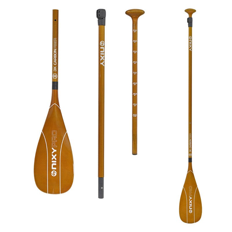 NIXY 3 - Piece Adjustable 100% 3K Color Carbon Fiber SUP Pro Paddle - Angler's Pro Tackle & Outdoors