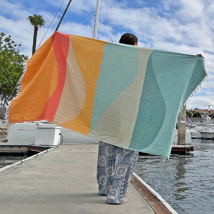 NIXY Waves - Turkish Beach Towel - Angler's Pro Tackle & Outdoors